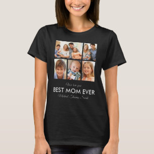 Beste Mama je Foto Collage Mütter Tag T-Shirt