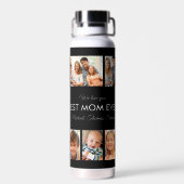 Beste Mama je Foto Collage Mütter Tag Trinkflasche (Rückseite)