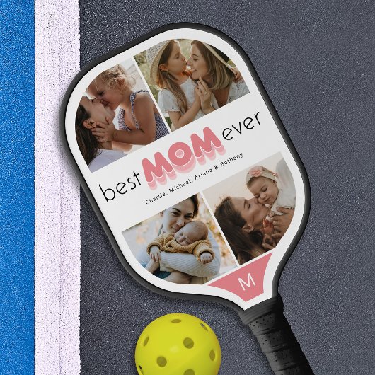 Beste Mama je Foto Collage Pickleball Paddel Pickleball Schläger
