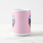 Beste Mama je Foto des Atlantischen Ozeans Rosa Kaffeetasse (Mittel)