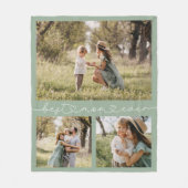 Beste Mama je Foto Fleecedecke (Vorderseite)