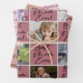 Beste Mama je Foto Geschenkpapier Set (Beispiel)