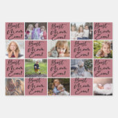 Beste Mama je Foto Geschenkpapier Set (Vorderseite)