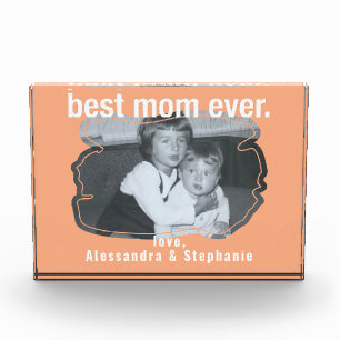 Beste Mama je Foto Kee-Sake Custom Boho Peach
