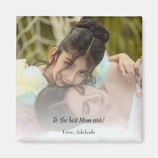 Beste Mama je Foto Magnet (Vorne)