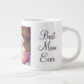 Beste Mama je Foto Muttertag Jumbo-Tasse (Rechts)