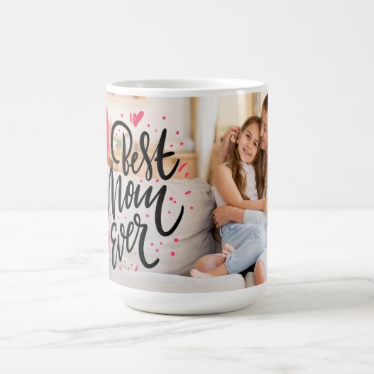 Beste Mama je Foto Muttertag Kaffeepause Tasse (Mittel)