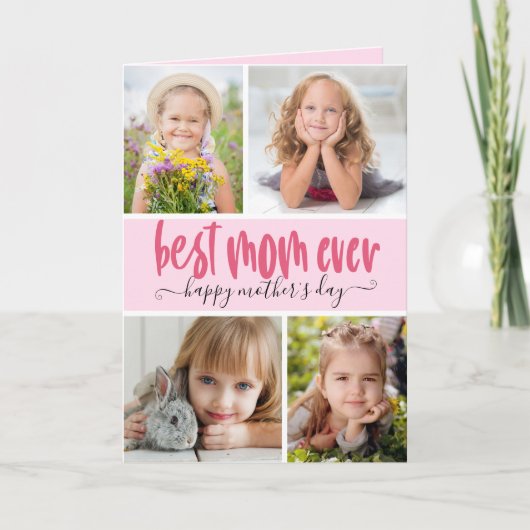 Beste Mama je Foto Muttertag Karte (Vorderseite)