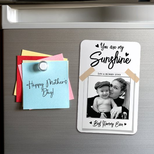 Beste Mama je Foto Muttertagsgeschenk Magnet