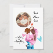 Beste Mama je Foto Muttertagskarte Feiertagskarte (Vorderseite)