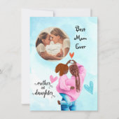 Beste Mama je Foto Muttertagskarte Feiertagskarte (Vorderseite)