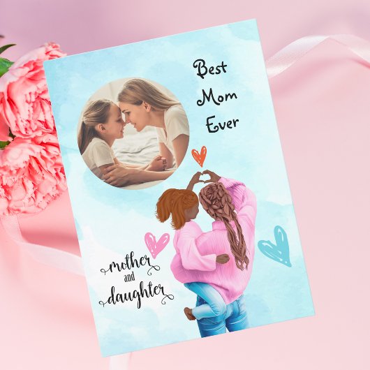 Beste Mama je Foto Muttertagskarte Feiertagskarte