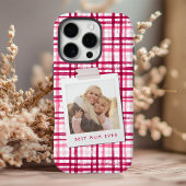 Beste Mama je Foto Niedlich Modernes rosa Muster Case-Mate iPhone Hülle