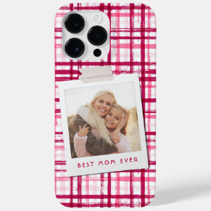 Beste Mama je Foto Niedlich Modernes rosa Muster Case-Mate iPhone 14 Pro Max Hülle