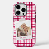 Beste Mama je Foto Niedlich Modernes rosa Muster Case-Mate iPhone Hülle (Rückseite)
