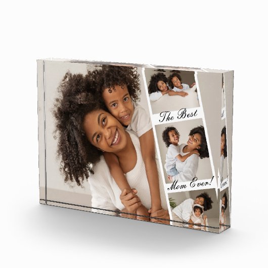 Beste Mama je Foto-Rollen-Collage Personalisiert Fotoblock (Rechts)