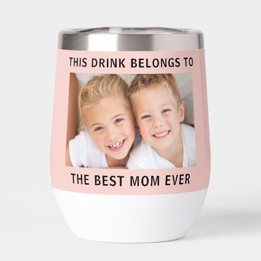 Beste Mama je Foto Rosa (Rückseite)