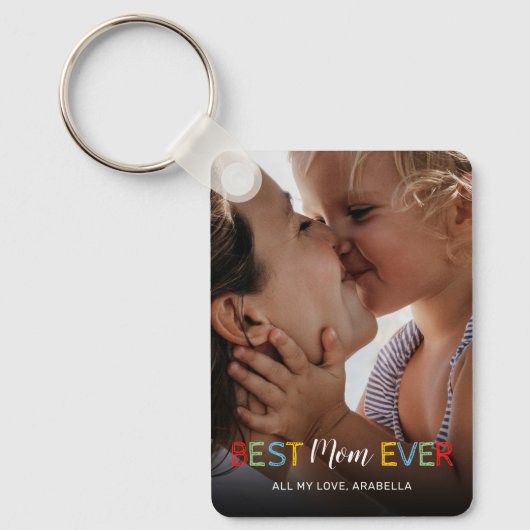 Beste Mama je Foto Schlüsselanhänger (Vorderseite)