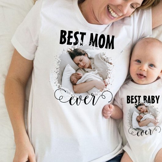 Beste Mama je Foto T-Shirt