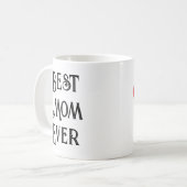 Beste Mama je Foto Tasse - Individuelle Name Mutte (Vorderseite Links)