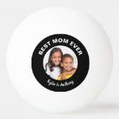 Beste Mama je Foto Tischtennisball (Rückseite)