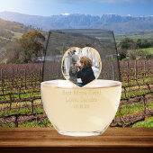 Beste Mama je Foto Vorname Datum Weinglas Ohne Stiel