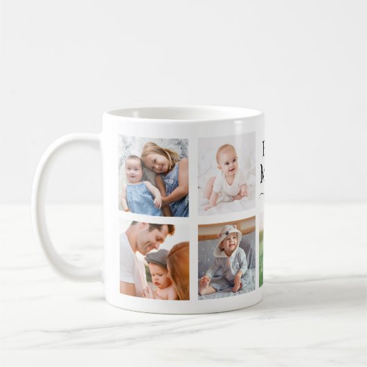 Beste Mama je FotoCollage Kaffeetasse (Links)