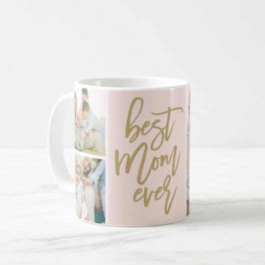 Beste Mama je FotoCollage Kaffeetasse (Vorderseite Links)