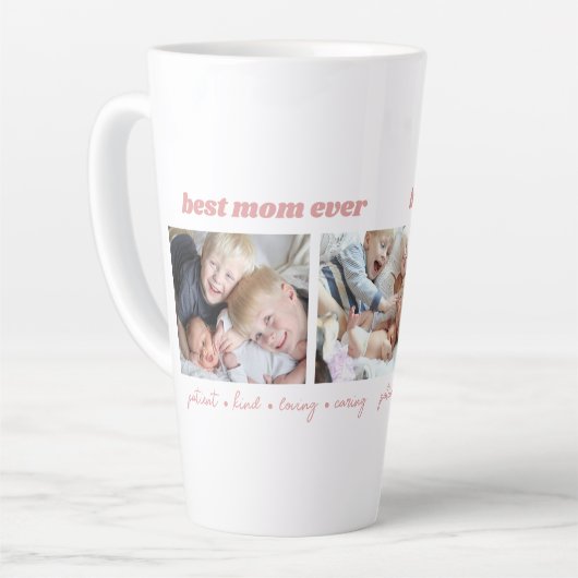 Beste Mama je FotoCollage Milchtasse (Linke Ecke)