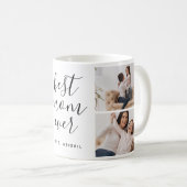 Beste Mama je FotoCollage mit Hübschem Skript Kaffeetasse (VorderseiteRechts)