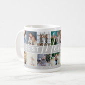 'Beste Mama je' FotoCollage | Muttertagsgeschenk Kaffeetasse (Vorderseite Links)