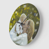 Beste Mama je Fotomaterial erstellen Große Wanduhr (Winkel)