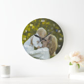 Beste Mama je Fotomaterial erstellen Große Wanduhr (Zuhause)