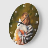 Beste Mama je Fotomaterial erstellen Große Wanduhr (Winkel)