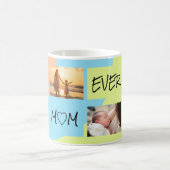 Beste Mama je Fotomaterial farbenfroh Kaffeetasse (Mittel)