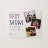 Beste Mama je Fotomaterial Personalisierte Pastete Puzzle (Horizontal)