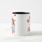 Beste Mama je, Fotomodell Lieblich Herz Kaffee Tasse (Zentrum)