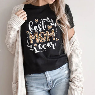 Beste Mama je, Frauen Mädchen T-Shirt, Blume T-Shirt