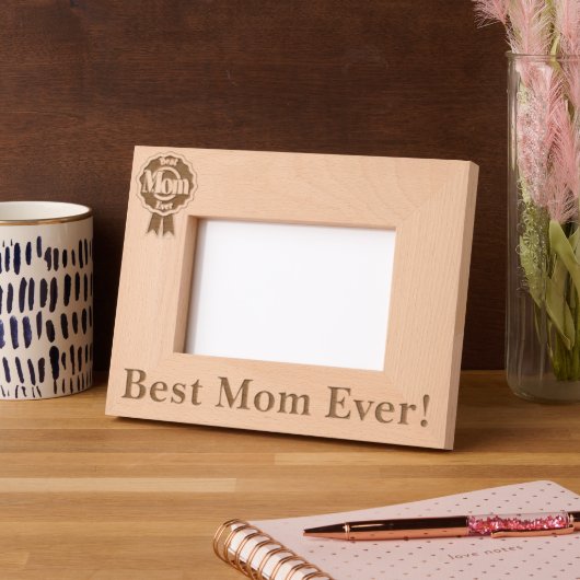 Beste Mama je! Geätzte Rahmen (Links)