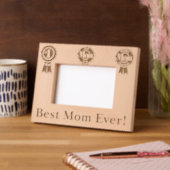 Beste Mama je! Geätzte Rahmen (Links)