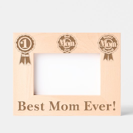 Beste Mama je! Geätzte Rahmen (Vorderseite)