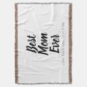 Beste Mama je, Geburtstagsgeschenk der Mutter Decke (Vorderseite Vertikal)