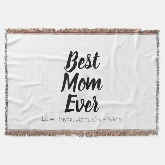 Beste Mama je, Geburtstagsgeschenk der Mutter Decke (Vorderseite)