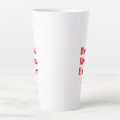 Beste Mama je, Geburtstagsgeschenk der Mutter Kera Milchtasse (Vorderseite)