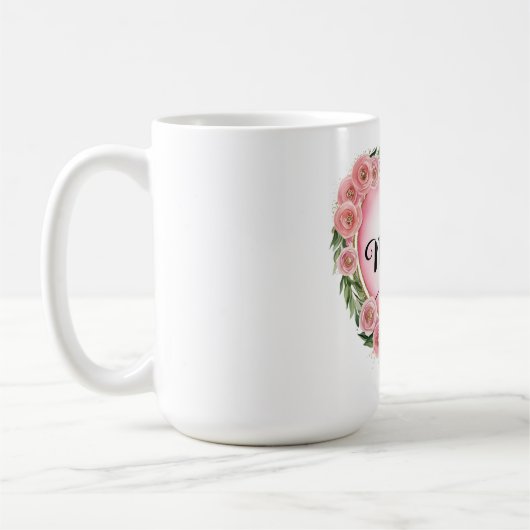 Beste Mama je - Geschenk für die Blumenmutter Kaffeetasse (Links)
