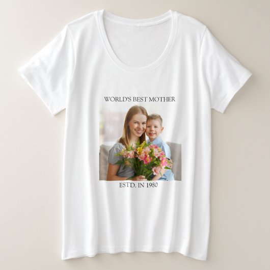 Beste Mama je Geschenk Idee Große Größe T-Shirt (Design vorne)