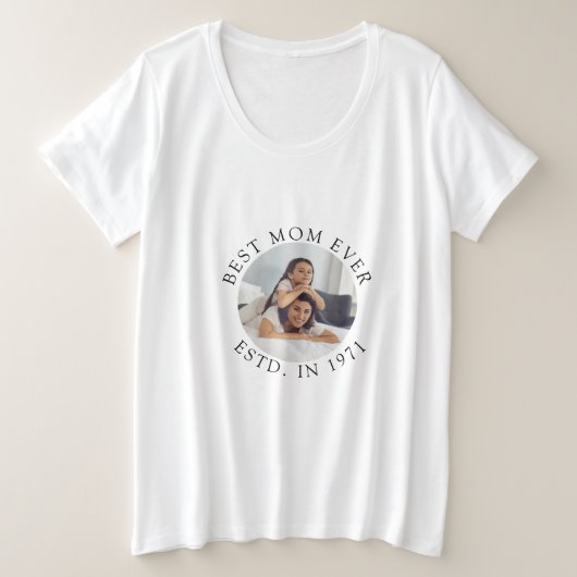 Beste Mama je Geschenk Idee Große Größe T-Shirt (Design vorne)