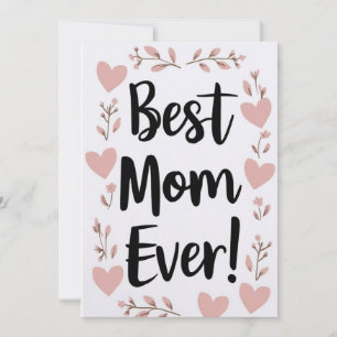 Beste Mama je, Geschenkkarte für Mütter Einladung