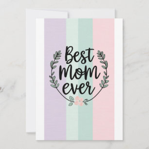 Beste Mama je, Geschenkkarte für Mütter Einladung
