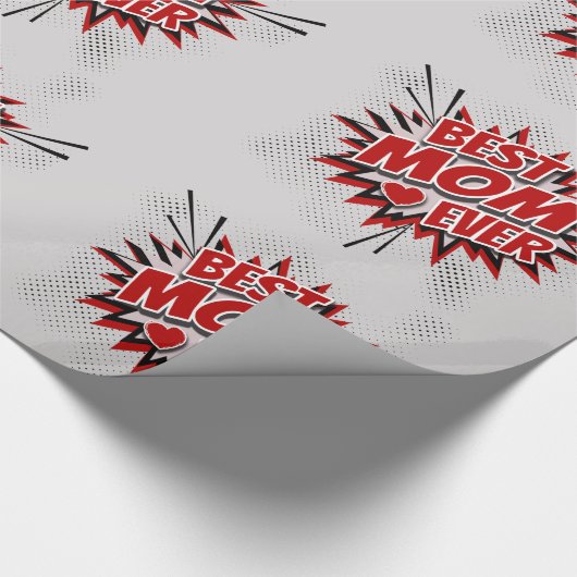 Beste Mama je Geschenkpapier (Ecke)